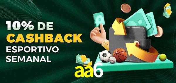 10% de bônus de cashback na aa6