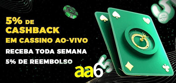 Promoções do cassino ao Vivo aa6